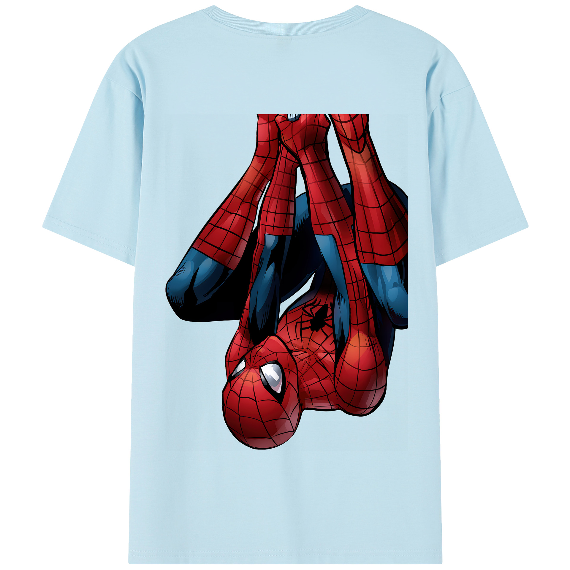 Spider Man スパイダーマン 綿100％半袖Tシャツ（背面プリント）